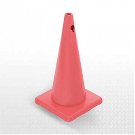 Zeplin No: ZT702804 70 cm PVC Trafik Konisi (Reflektifsiz) - Dörtgen