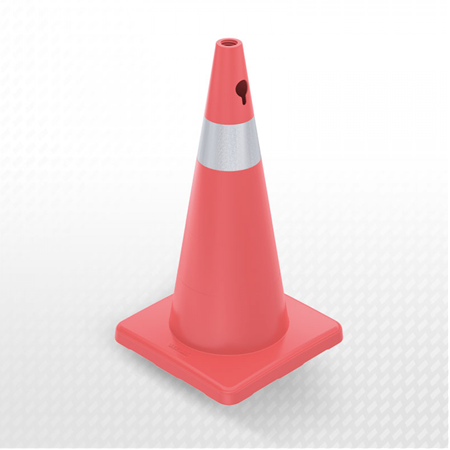 Zeplin No: ZT702804R1 70 cm PVC Trafik Konisi (Tek reflektifli) - Dörtgen