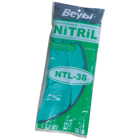 BEYBİ NTL38 Kimyasal Nitril İş Eldiveni