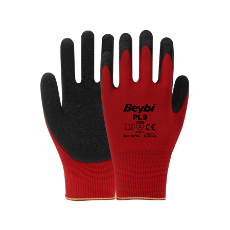 Beybi Pl9 Camcı Lateks Eldiven Pütürlü Eldiven
