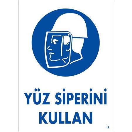 Yüz Siperini Kullan 25*35 cm 0,50 mm PVC LEVHA