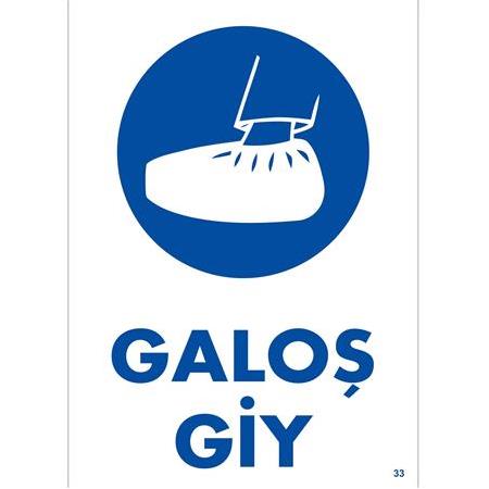 Galoş Giy 25*35 cm 0,50 mm PVC LEVHA